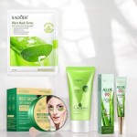 Набір по догляду за обличчям зволожуючий 4в1 Алое у прозорому пакеті