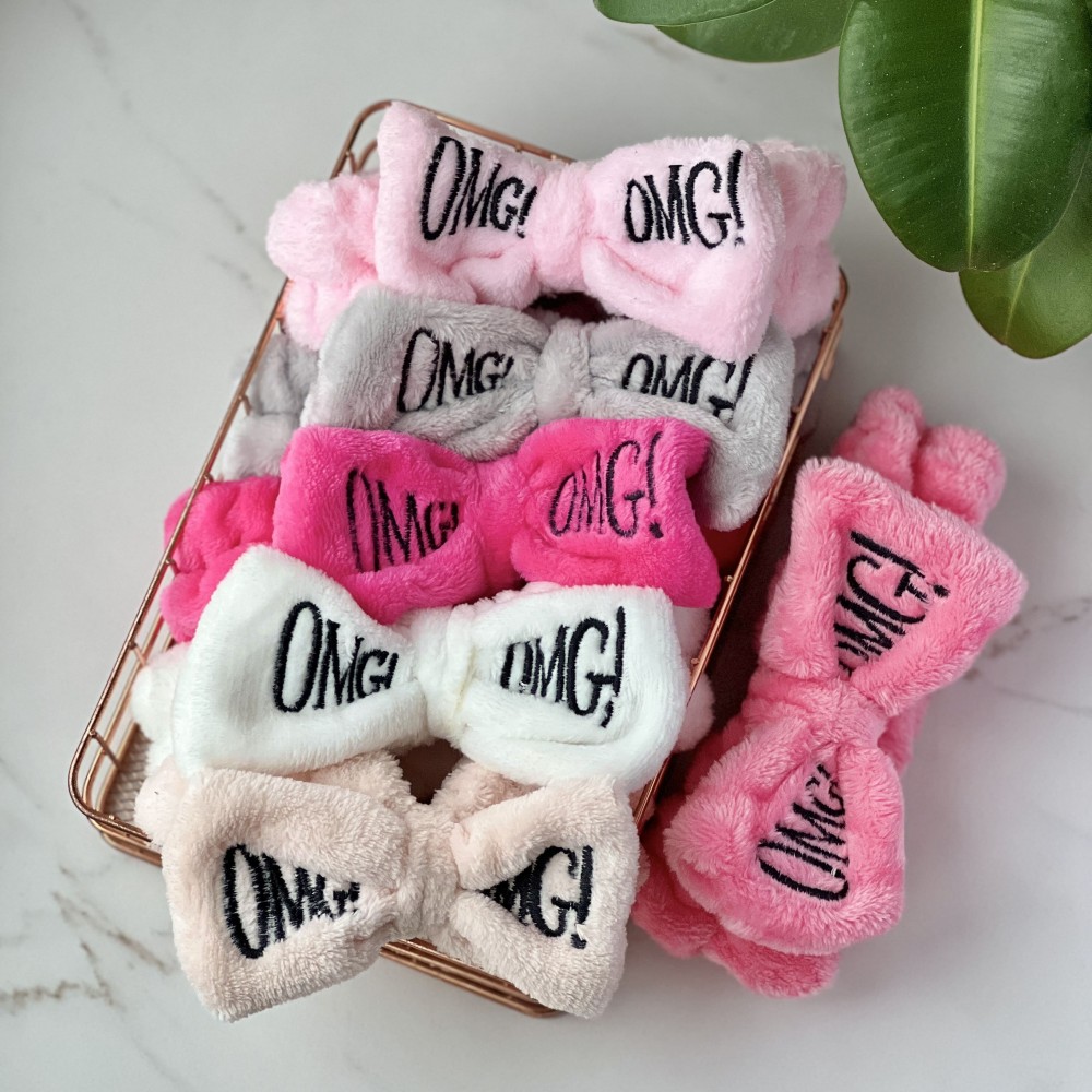 Купити Оптом Пов'язка для вмивання OMG Пов'язка на голову OMG корал