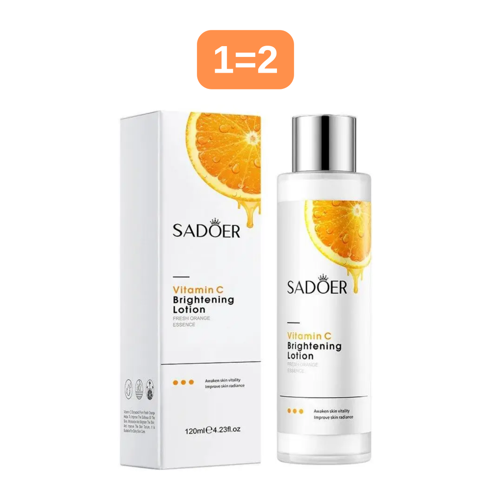 АКЦІЯ 1=2 Лосьйон з вітаміном С для відновлення та сяйва шкіри Sadoer, 120мл