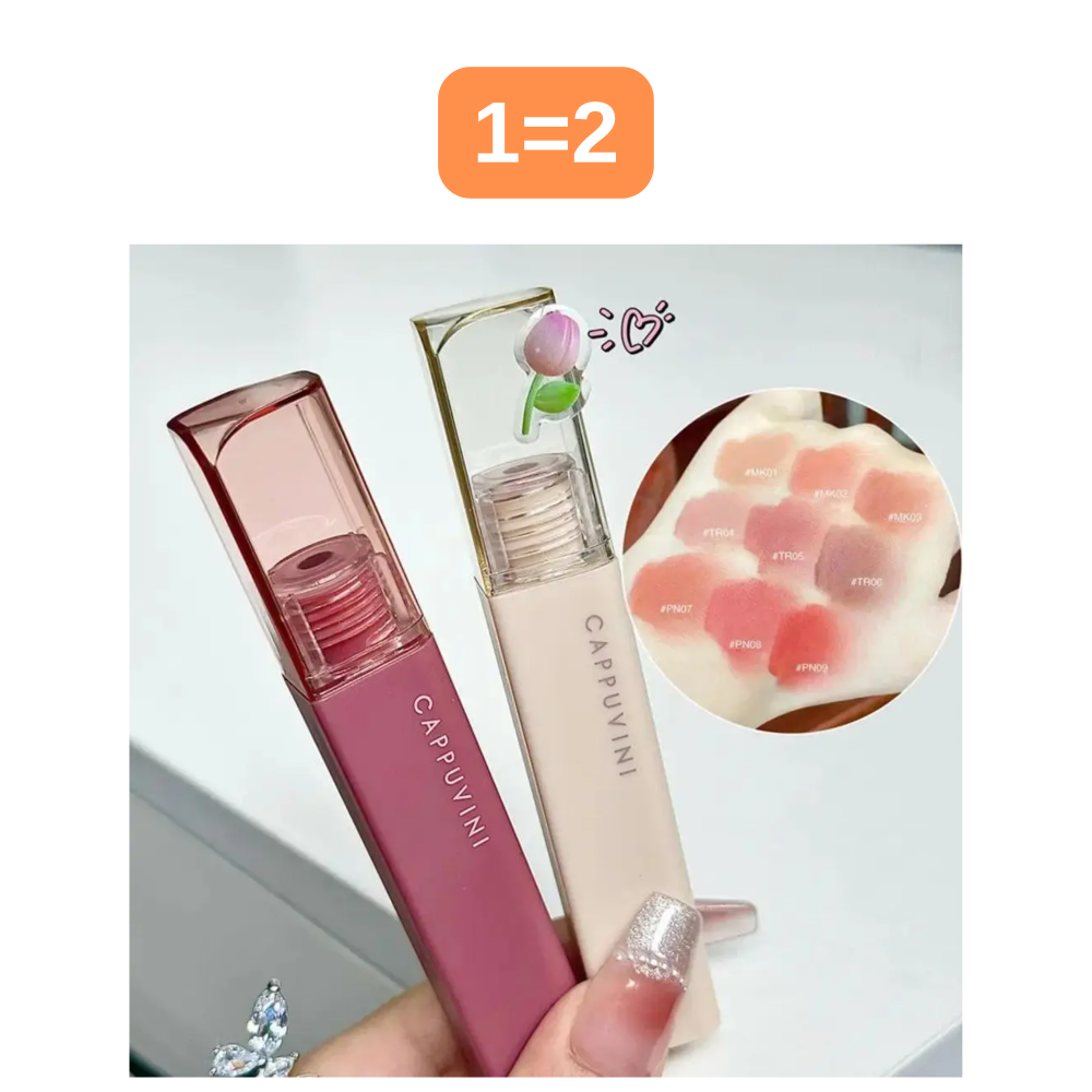АКЦІЯ 1=2 Матова пудрова рідка помада для губ Cappuvini