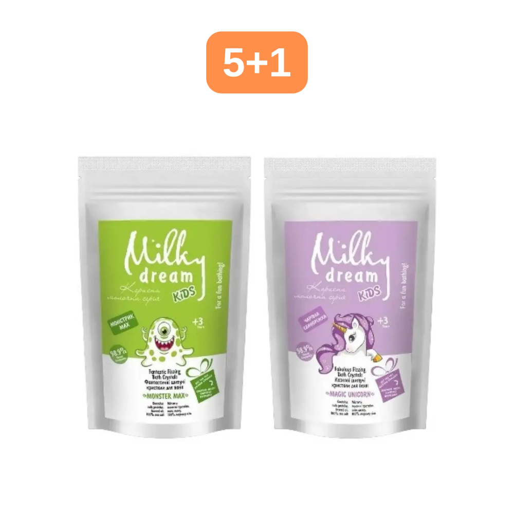 Сіль для ванни Milky Dream 300 г дой-пак "Шипучі кристали" 300 г дой-пак