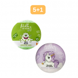 Бомбочка для ванн kids 100 г Milky Dream
