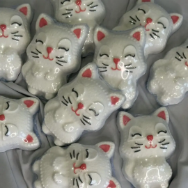 Бомбочка-гейзер для ванни Лабубу 55г та Котики 60г Висота 8 см