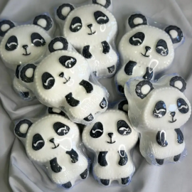 Бомбочка-гейзер для ванни Панди і Єдиноріжка 9 см 90 гр