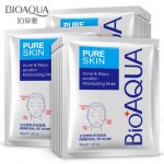 Тканева маска для обличчя очищаюча Анти Акне BIOAQUA Pure Skin (Набір 10шт)