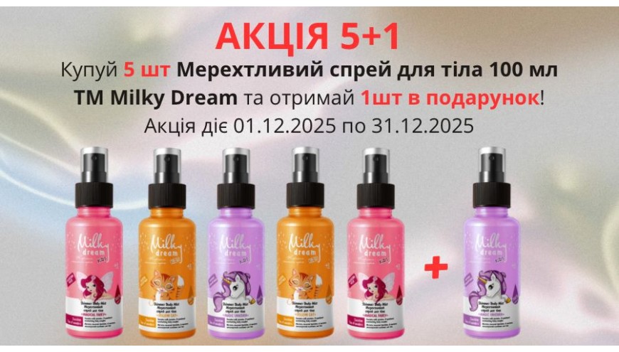 Мерехтливий спрей 5 плюс 1