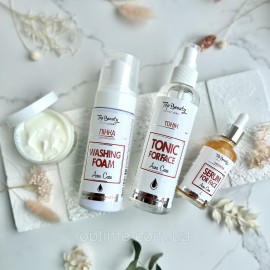 Набір 4в1 для обличчя Анти Акне Top Beauty (для жирної та комбінованої шкіри)