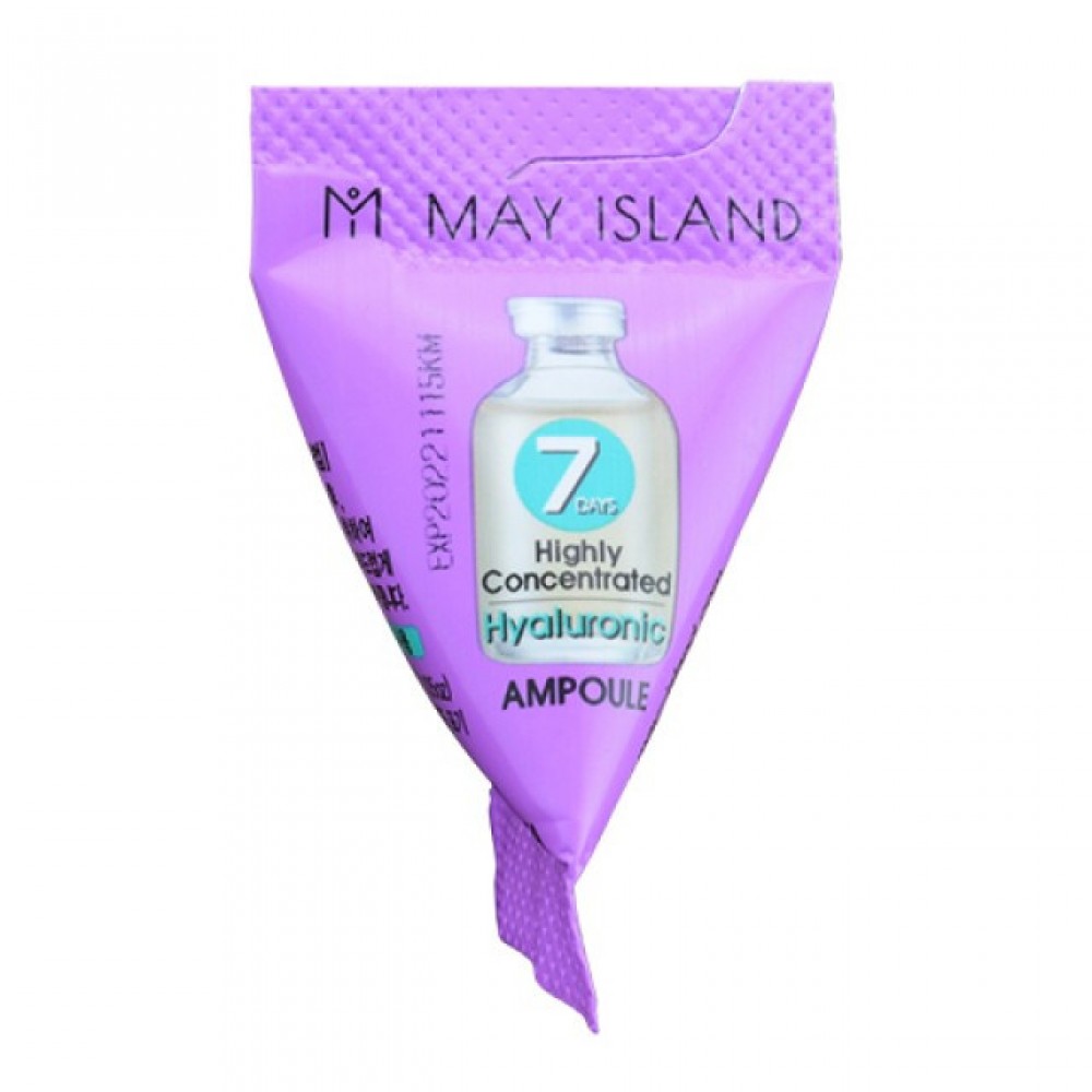 Зволожувальна сироватка для обличчя May Island 7 Days Highly Concentrated Hyaluronic Ampoule з гіалуроновою кислотою, 3 г
