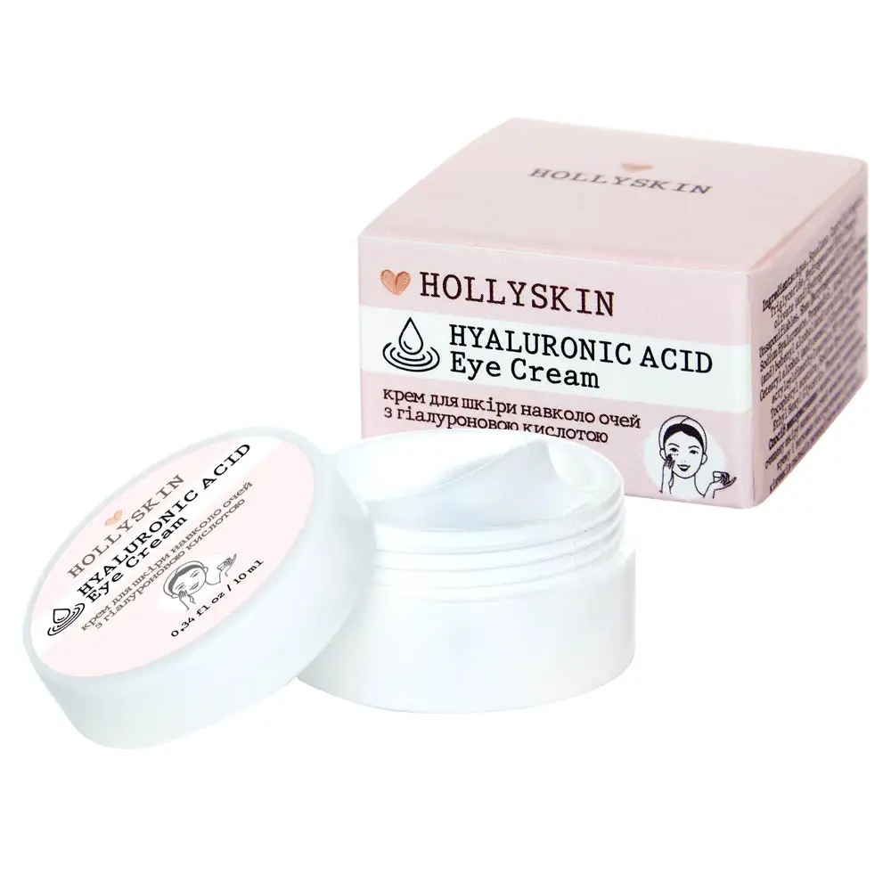 Крем для шкіри навколо очей з гіалуроновою кислотою Hollyskin Hyaluronic Acid Eye Cream 10 ml