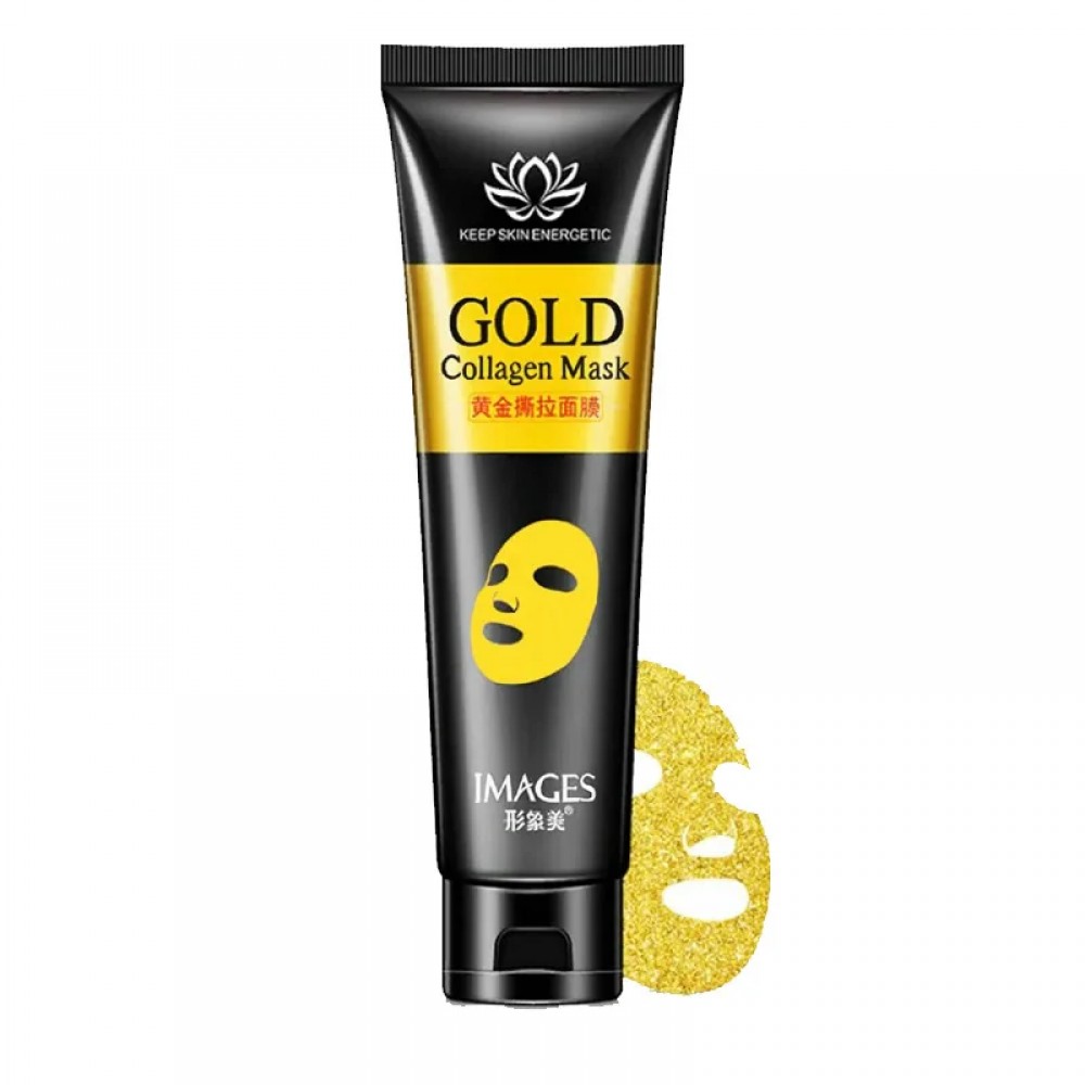 Маска плівка для обличчя з золотом і колагеном Images gold collagen mask