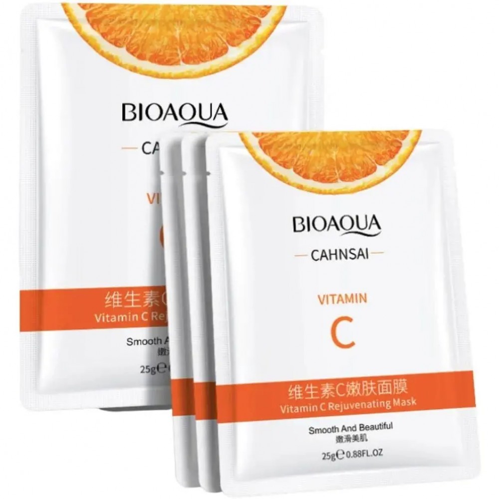 Есенція для обличчя в стиках Bioaqua з екстрактом вітаміну C, 30 стиків * 2 мл