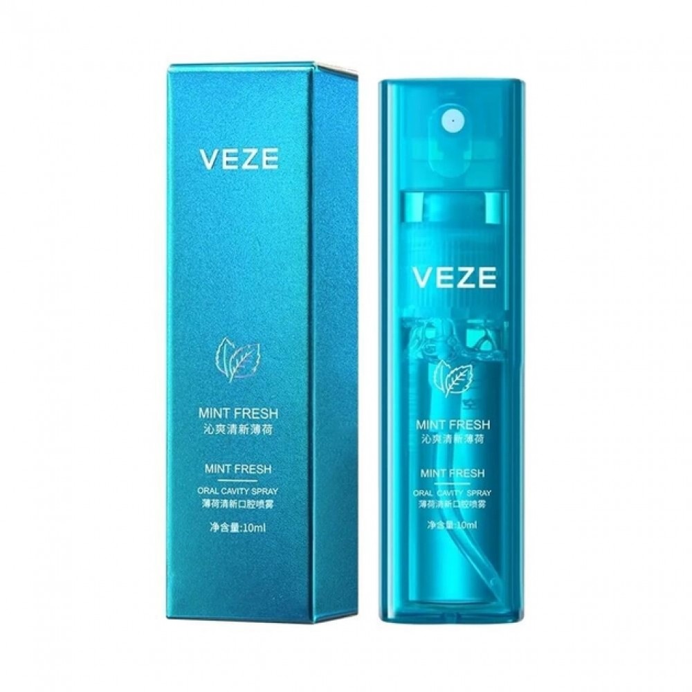 Освіжаючий м'ятний спрей для ротової порожнини Veze Mint Fresh Oral Cavity Spray, 10 мл