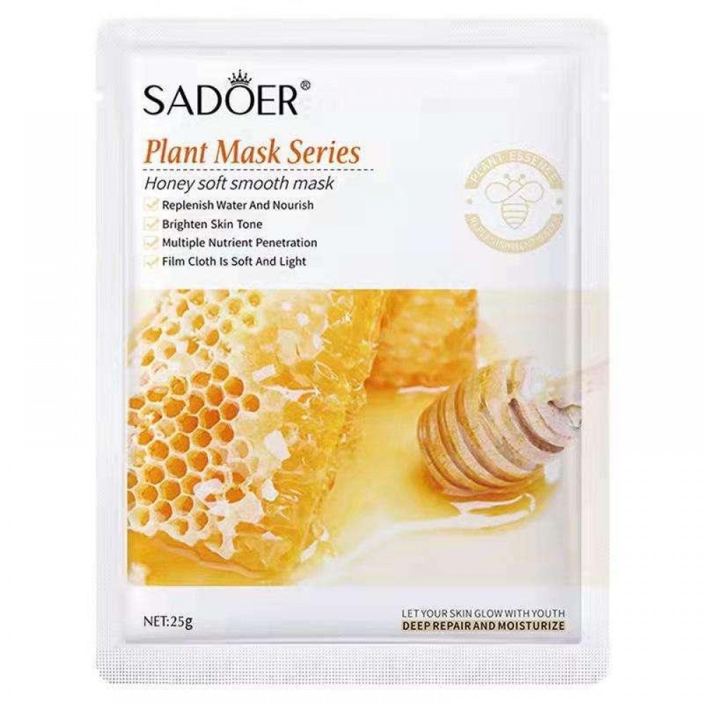 Тканинна маска обличчя Мед Sadoer Plant Mask