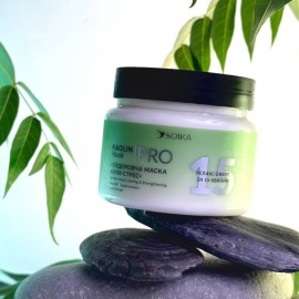 Маска для волосся Анти-стрес оздоровча "Каолін та 5 росилинних екстрактів" Soika, 300 мл