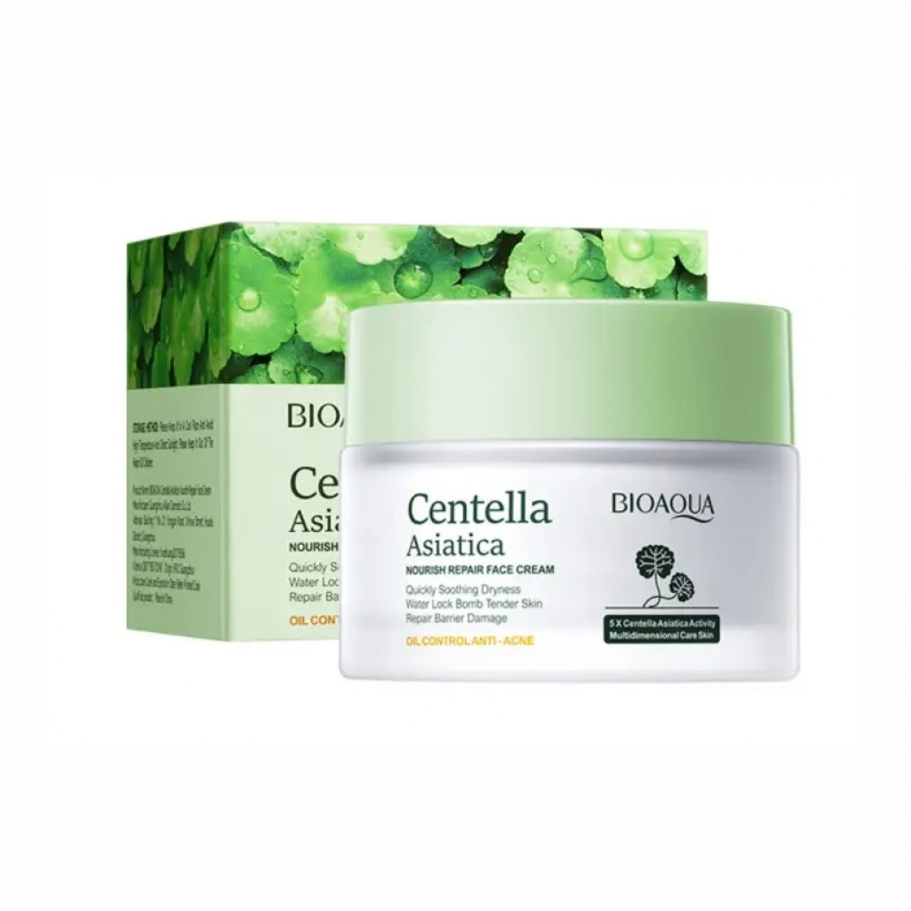 Крем для обличчя з азійською центелою Bioaqua Centella Asiatica Nourish Repair Face Cream