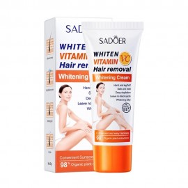 Крем для депіляції з вітаміном С Sadoer Hair Removal Whitening Cream 60г