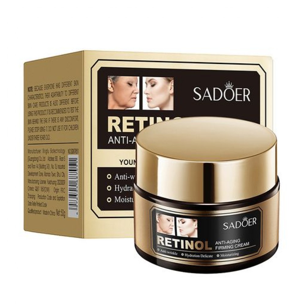 Крем для лица Sadoer Retinol Anti-Aging Firming Cream с ретинолом, 50 г