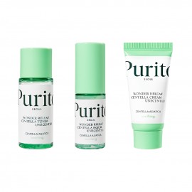 Набір з центеллою без ефірних масел Purito Seoul Wonder Releaf Centella Mini Kit Unscented (оригінал)