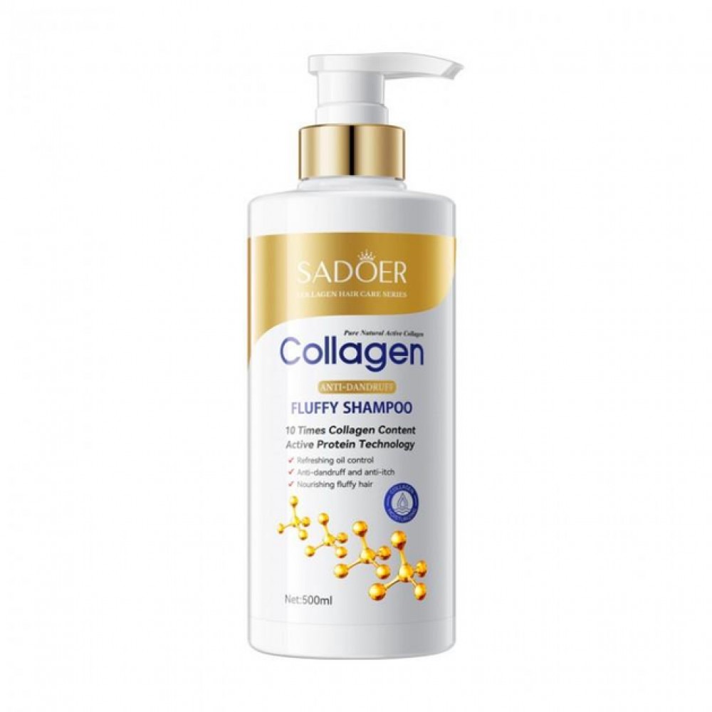 Шампунь з колагеном проти лупи Collagen Sadoer 500 мл