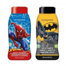 Набір шампунь і гель для душу Naturaverde Kids Бетмен і Людина-павук в асортименті