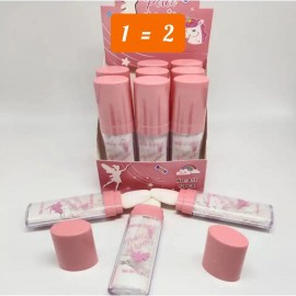 АКЦІЯ! 1=2 Мерехтливий Хайлайтер Спаркл для обличчя тіла та волосся Highlight Powder Stick Iman of noble Рожевий дизайн