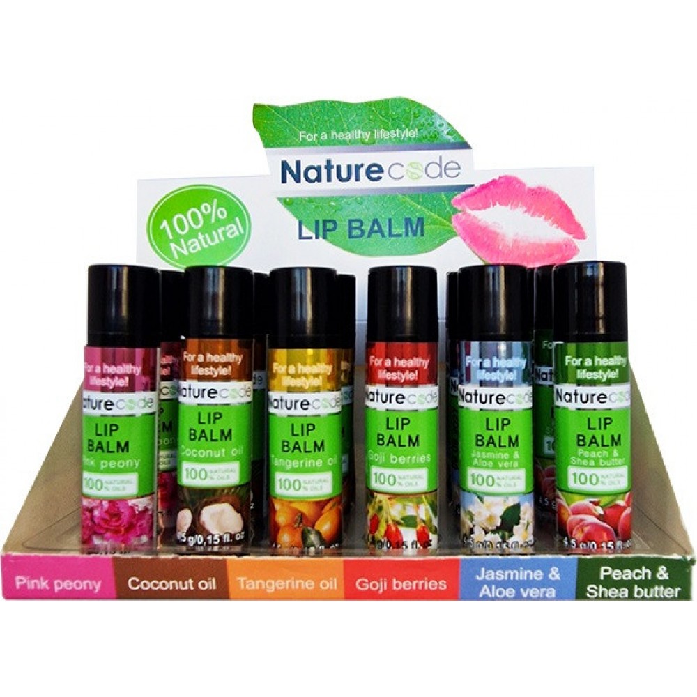 Бальзам для губ Nature Code в асортименті
