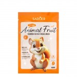 Маска для обличчя поживна Sadoer Казкові Тварини Білка Апельсин