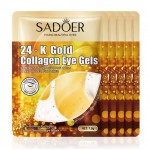 Гідрогелеві патчі під очі із золотом Sadoer 24K
