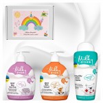 Набір для догляду за тілом для немовлят від 0+ до 3 років у подарунковій коробці