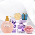 Доглядовий набір для тіла (скраб, крем, бомбочки для вани) в подарунковому пакеті