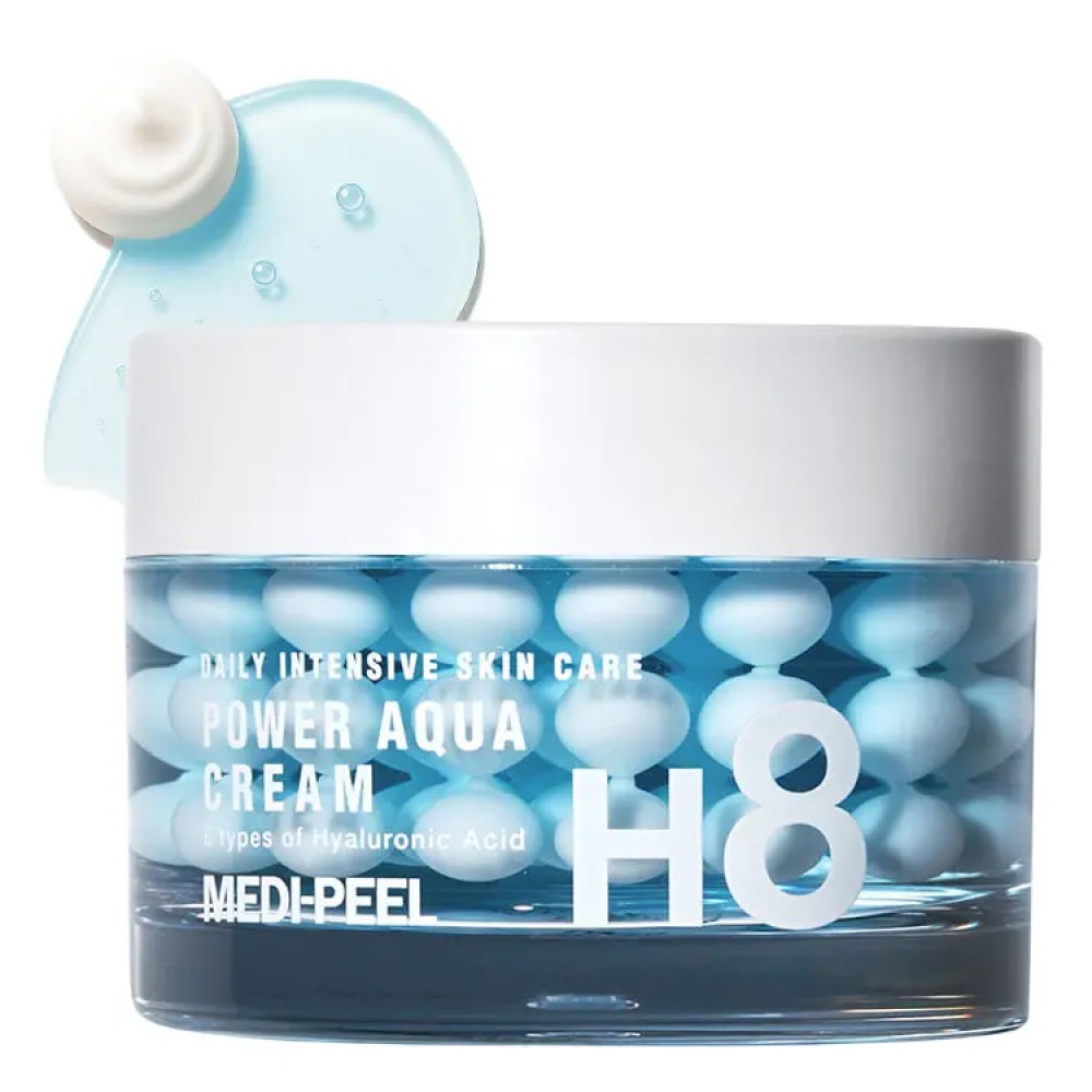Ліфтинг-крем для обличчя із пептидними капсулами MEDIPEEL Power Aqua Cream, 50 мл
