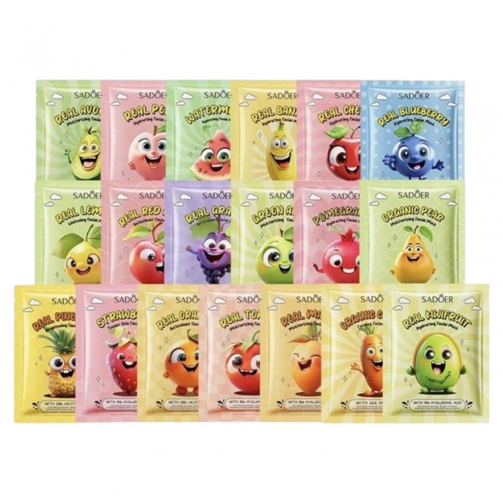 Тканинна маска для обличчя Sadoer Fruit Face Mask