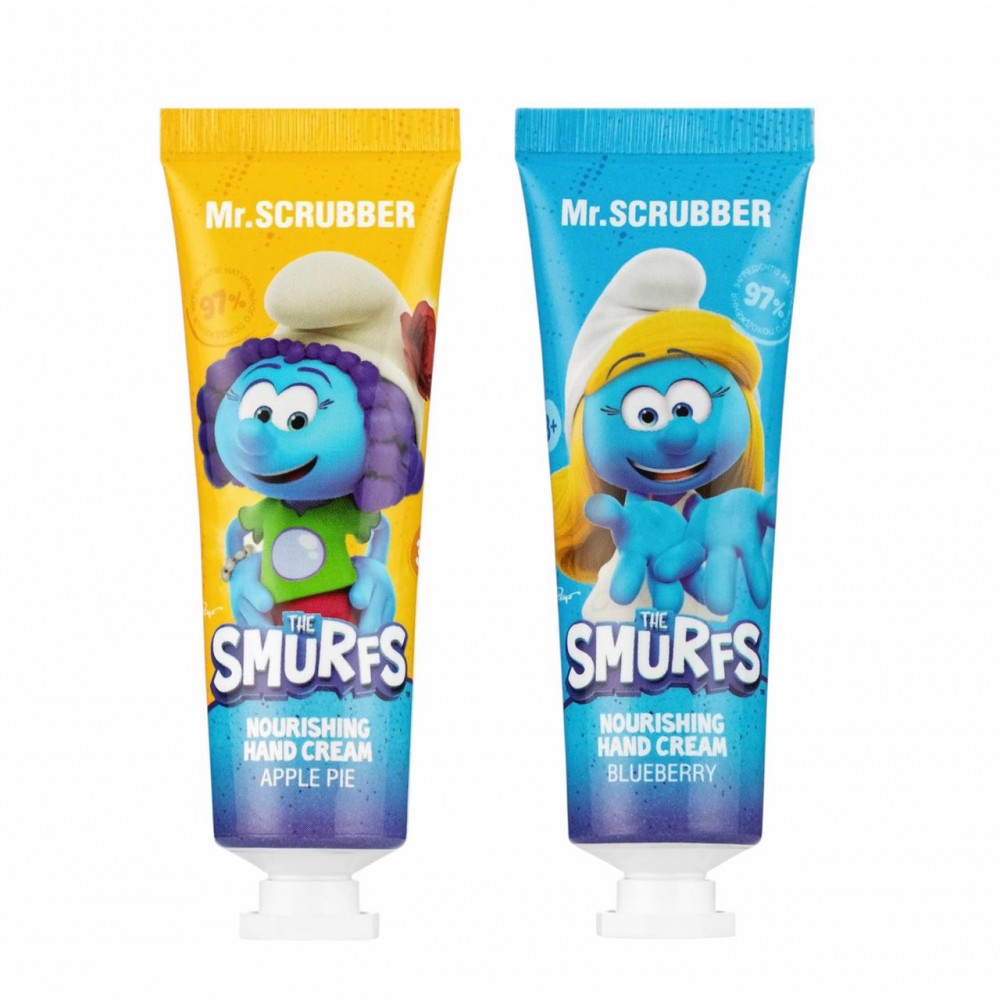 Парфумований живильний крем для рук The Smurfs  Mr.Scrubber 30 мл