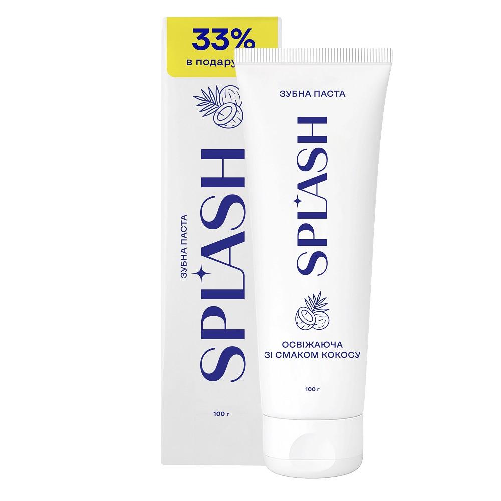 Зубна паста Splash зі смаком кокосу 75+25г