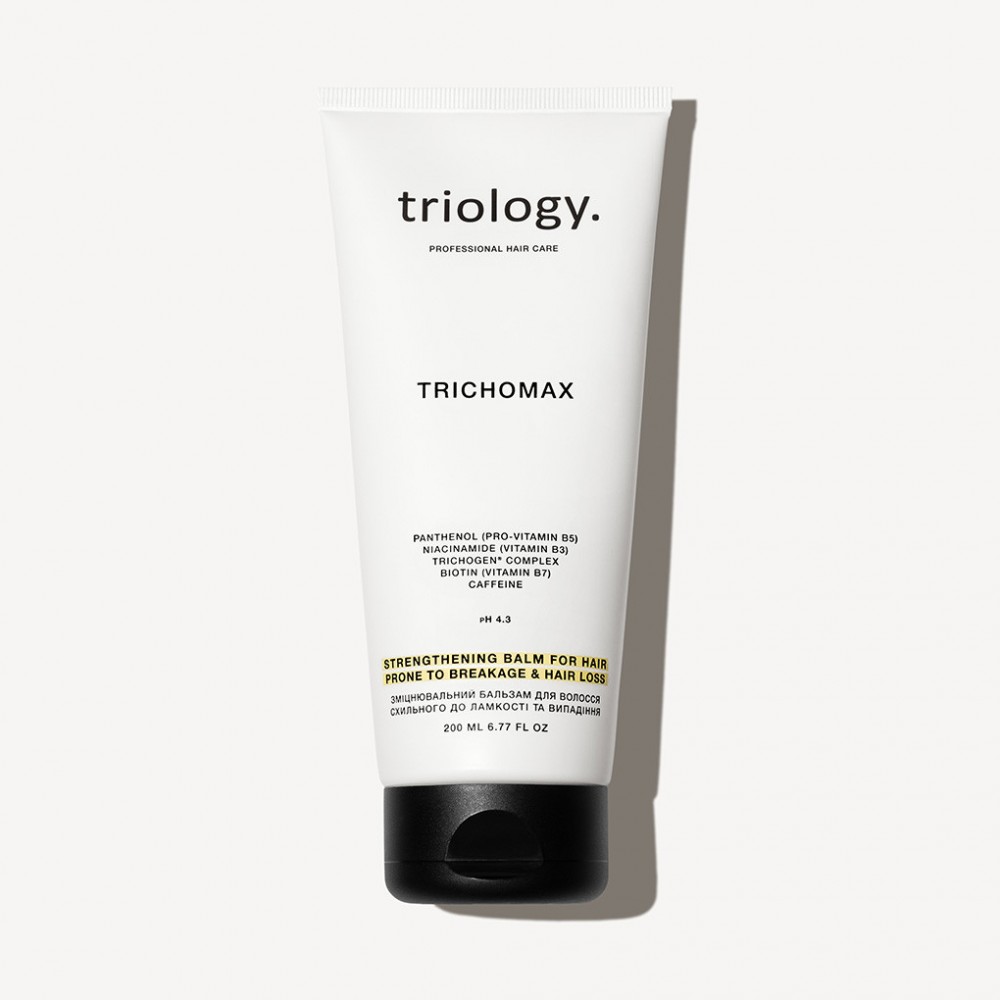 Зміцнювальний бальзам для волосся схильного до ламкості та випадіння Trichomax Triology 200 мл
