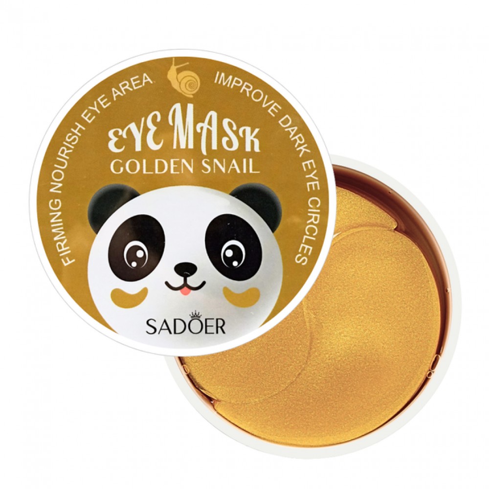 Патчі під очі від темних кіл Sadoer Golden Snail з муцином равлика
