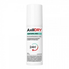 Натуральний дезодорант-спрей NATURAL DEO до 24 год AxillDRY 110 мл