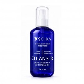 Делікатний гель для вмивання обличчя Soika Cleanser з бетаїном та пробіотиками