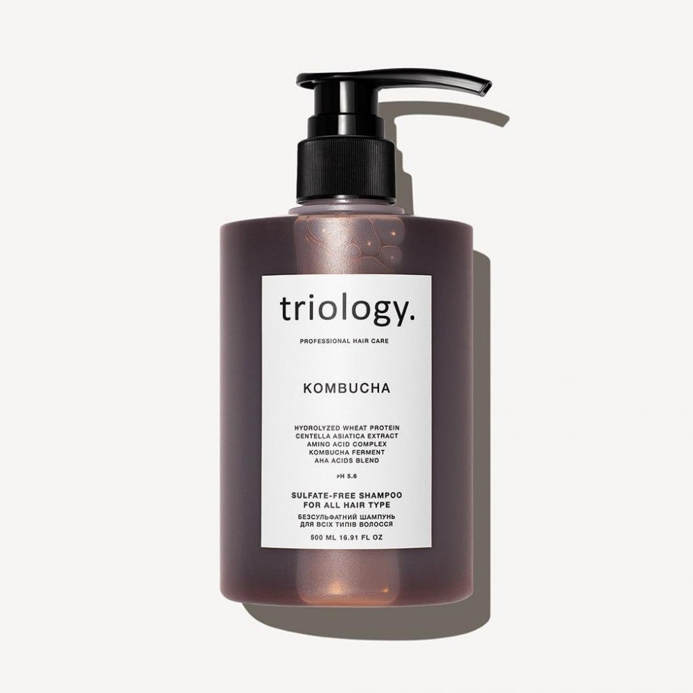 Безсульфатний шампунь для всіх типів волосся з комбучею Kombucha Triology 500 мл