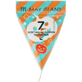 Заспокійлива нічна маска з гарбузом May Island 7 Days Secret Healing Pumpkin Sleeping Pack 5 g