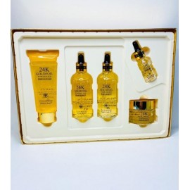 Подарунковий набір з золотом Images 24к Golden Luxury Moisturizing Five-Piece Set