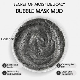 Маска бульбашкова очищаюча та відлущувальна Senana collagen bubble mask mud 100g