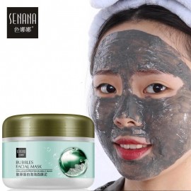 Маска бульбашкова очищаюча та відлущувальна Senana collagen bubble mask mud 100g
