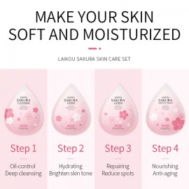 Набір подарунковий Laikou Sakura 4в1 Laikou Japan Sakura Skin Care Set