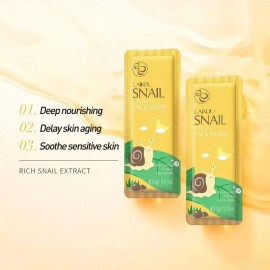 Нічна маска з екстрактом равлика Laikou Snail Sleeping Face Mask, 3 г