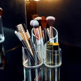 Органайзер для косметики Cosmetic Organizer трисекційний, підставка для косметичних пензликів і щіток