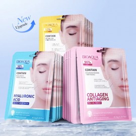 Антивікова тканинна маска для обличчя Bioaqua Collagen Antiaging Facisal Mask з колагеном, 25 г