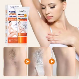 Крем для депіляції з вітаміном С Sadoer Hair Removal Whitening Cream 60г