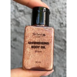 Олія шимер для тіла мерехтлива з ковпачком Top Beauty 30 мл Бронза