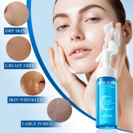 Пінка для вмивання з колагеном із щіточкою Fayankou Collagen anti-wrinkle Clean mousse 150мл